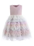Mimi Tutu Layla layered ruffle dress - Purple