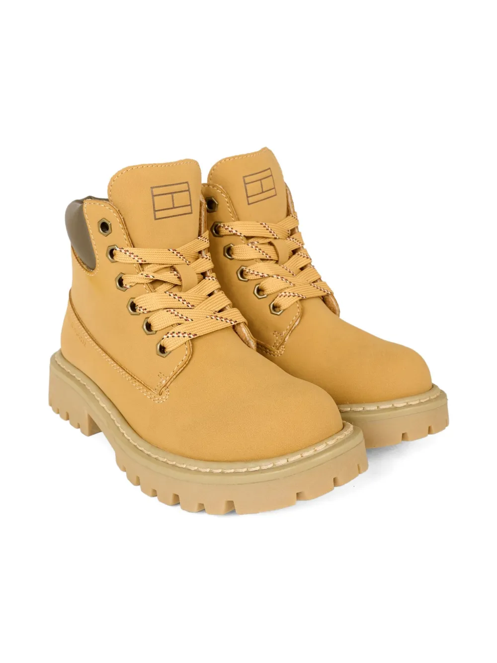 Tommy Hilfiger Junior lace-up zip boots Bruin