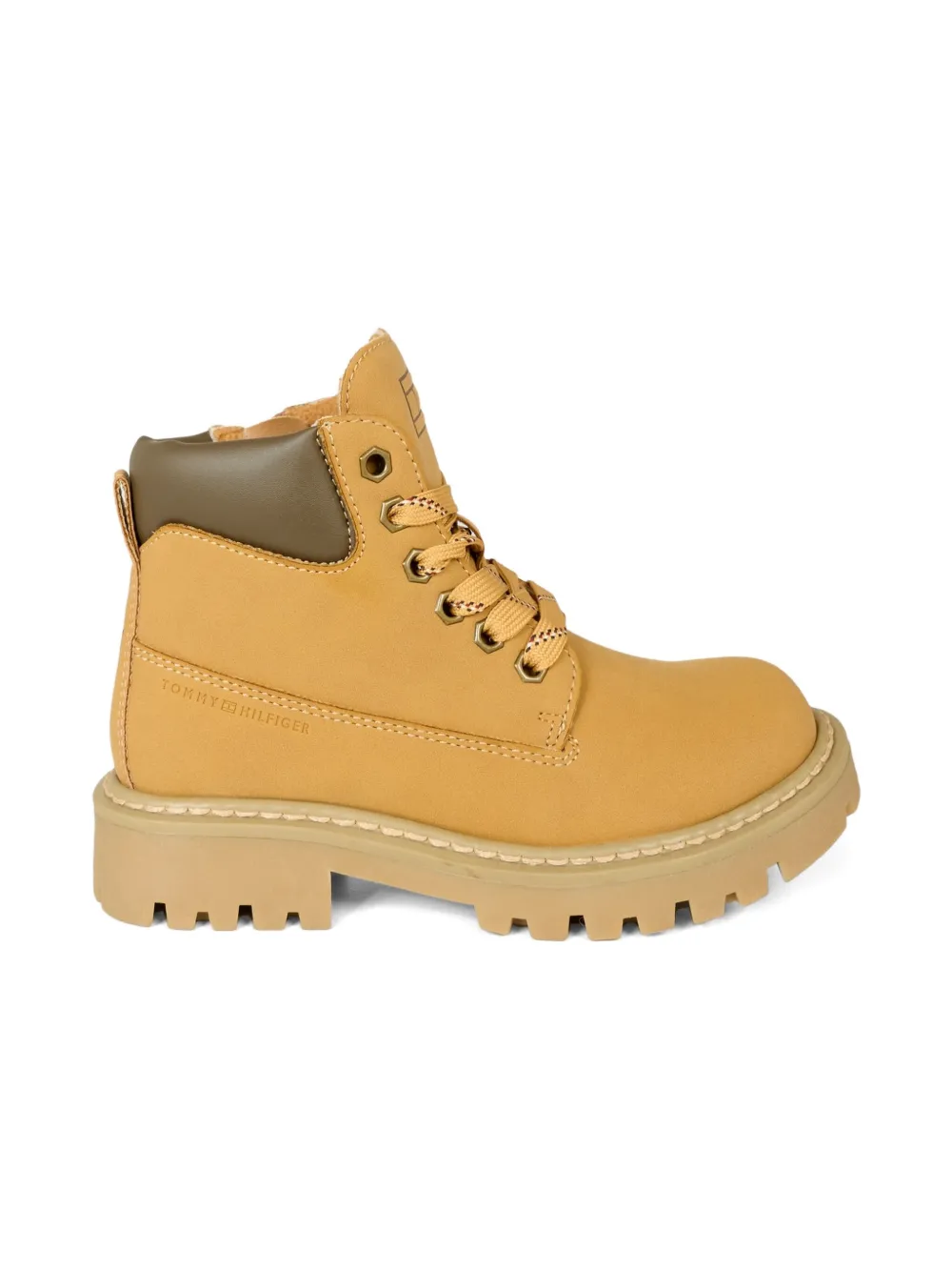 Tommy Hilfiger Junior lace-up zip boots Bruin