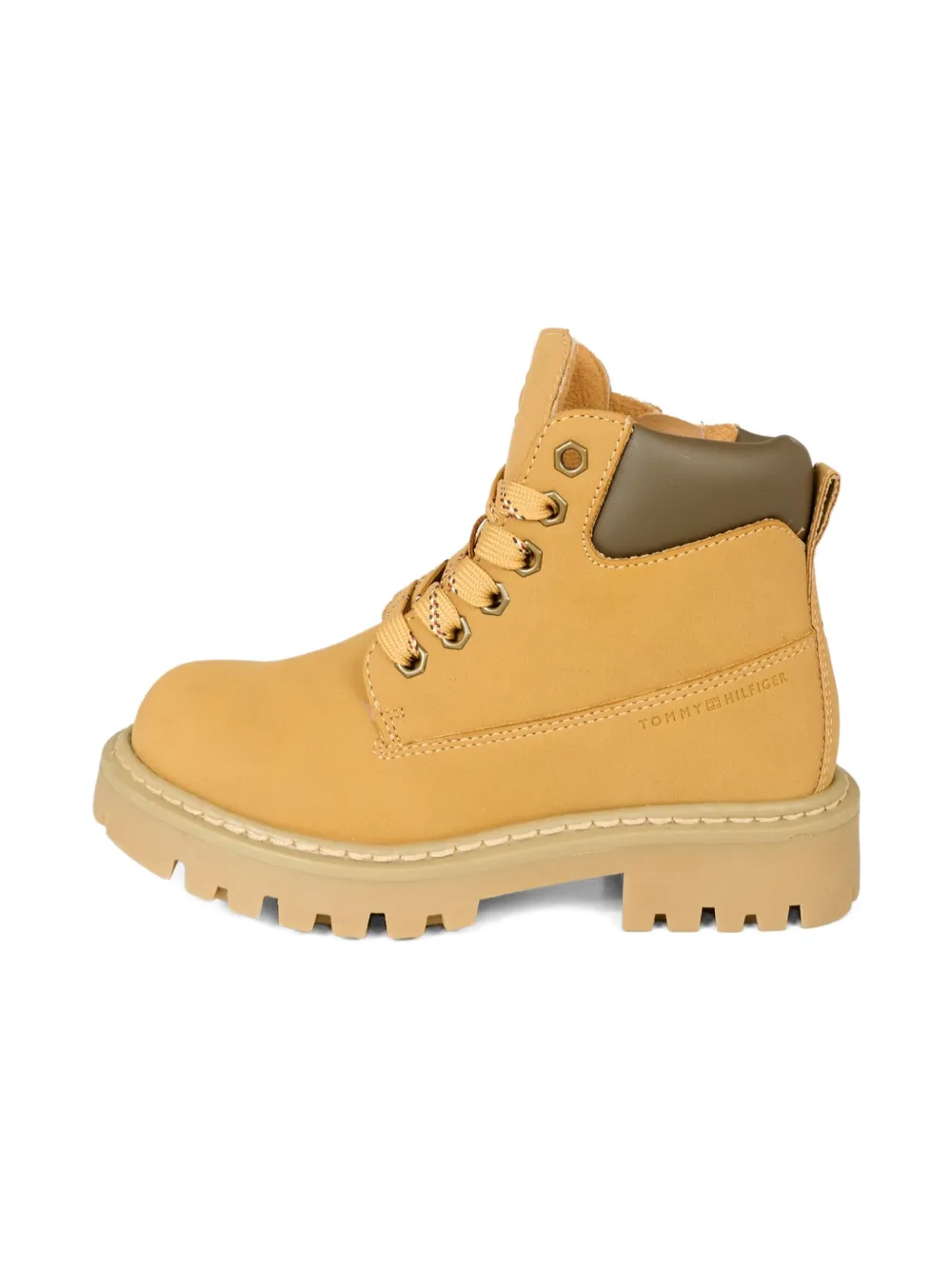 Tommy Hilfiger Junior lace-up zip boots Bruin