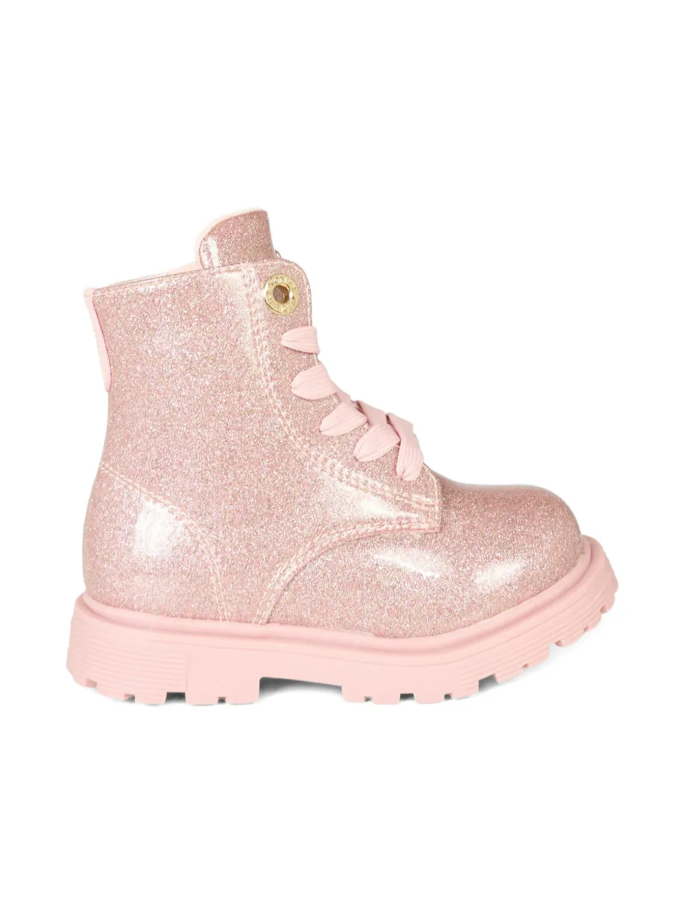 Tommy Hilfiger Junior Glitter Lace-up Boots In Pink
