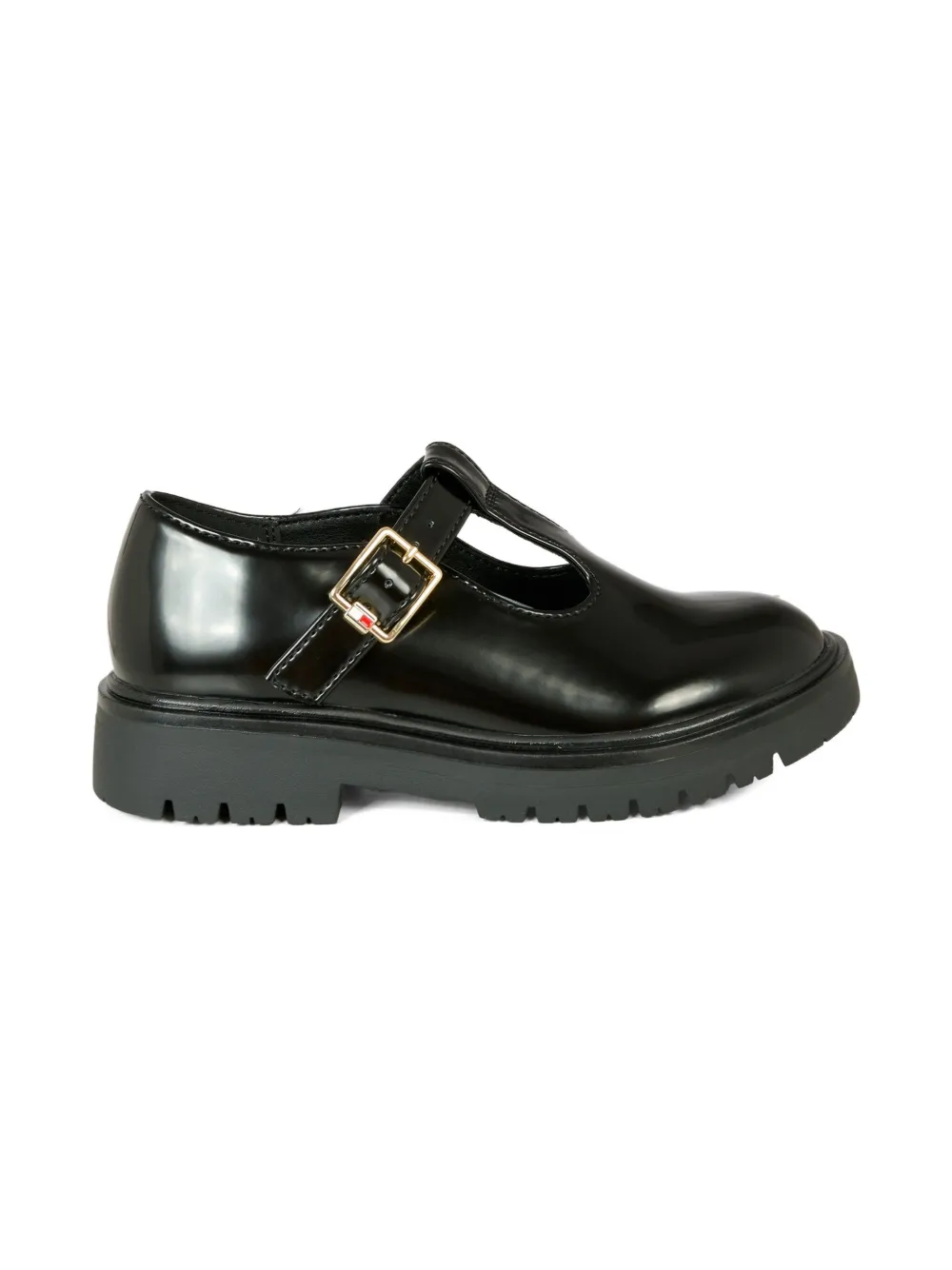 Tommy Hilfiger Junior T-bar Buckle Mary-jane Shoes In Black