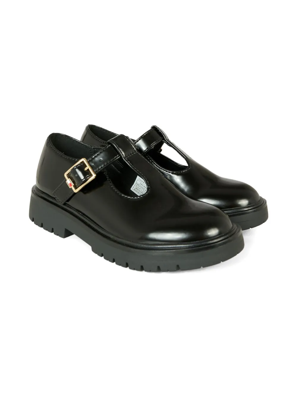 Tommy Hilfiger Junior T-bar Buckle Mary-jane Shoes In Black