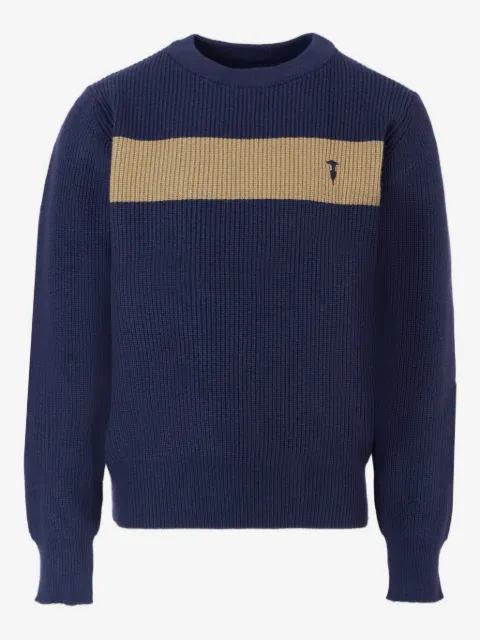 TRUSSARDI JUNIOR свитер со вставками в рубчик