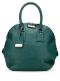 Burberry Pre-Owned 2000-2017 Large Grained Calfskin Heritage Orchard Bowling Bag satchel - Green