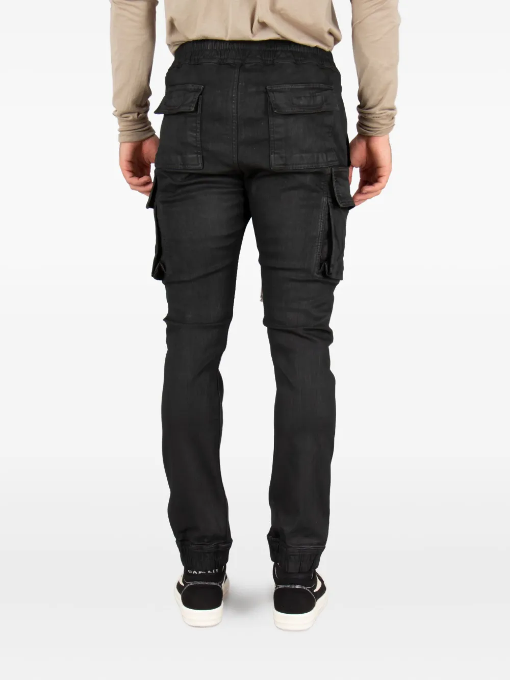 Rick Owens Drkshdw Drawstring-waist Cargo Pants In Black
