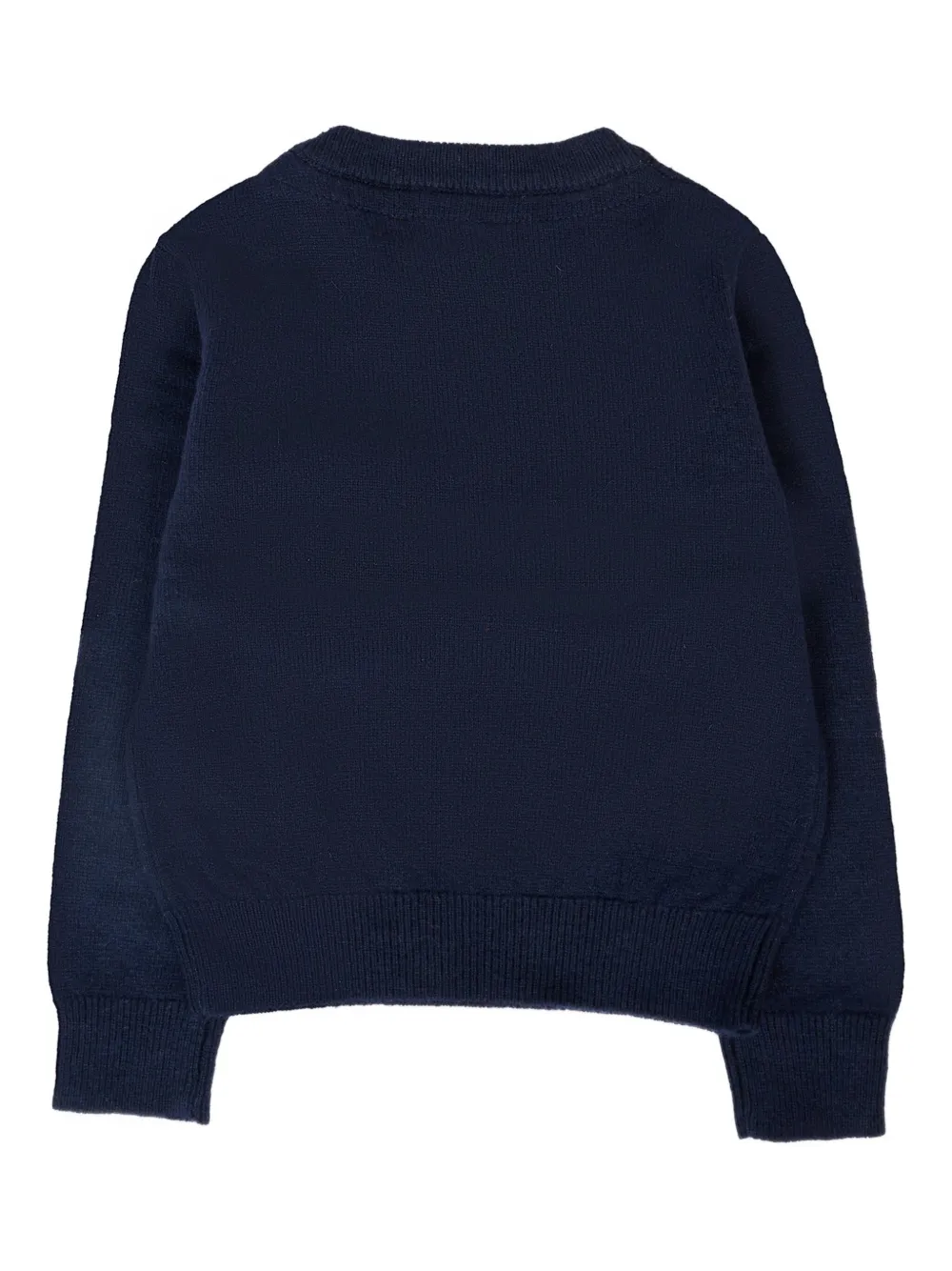 TRUSSARDI JUNIOR Sweater met geborduurde knopenbies Blauw