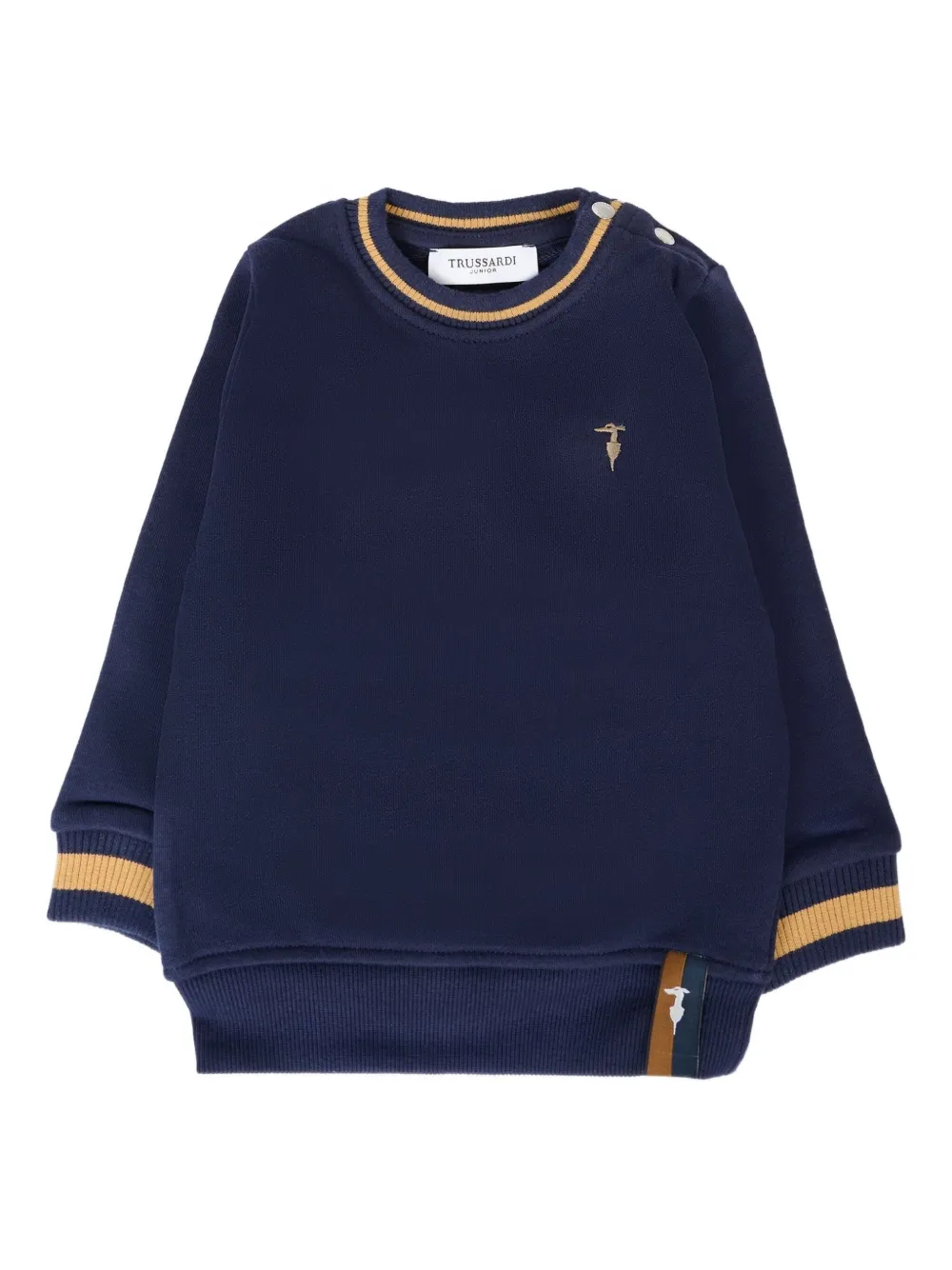 TRUSSARDI JUNIOR Sweater met geribbelde afwerking Blauw