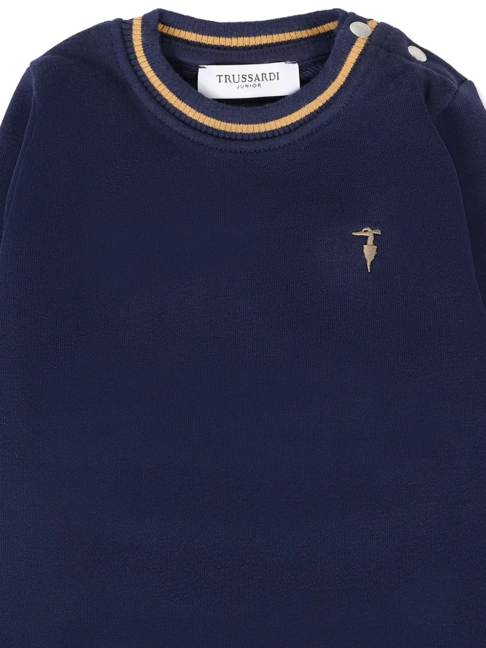 TRUSSARDI JUNIOR Sweater met geribbelde afwerking Blauw