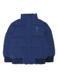 TRUSSARDI JUNIOR quilted puffer jacket - Blue
