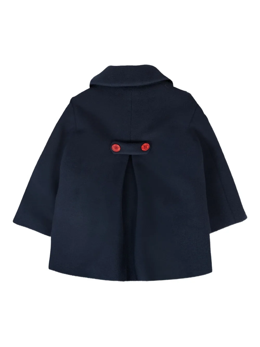 TRUSSARDI JUNIOR double-breasted red-button coat - Blauw