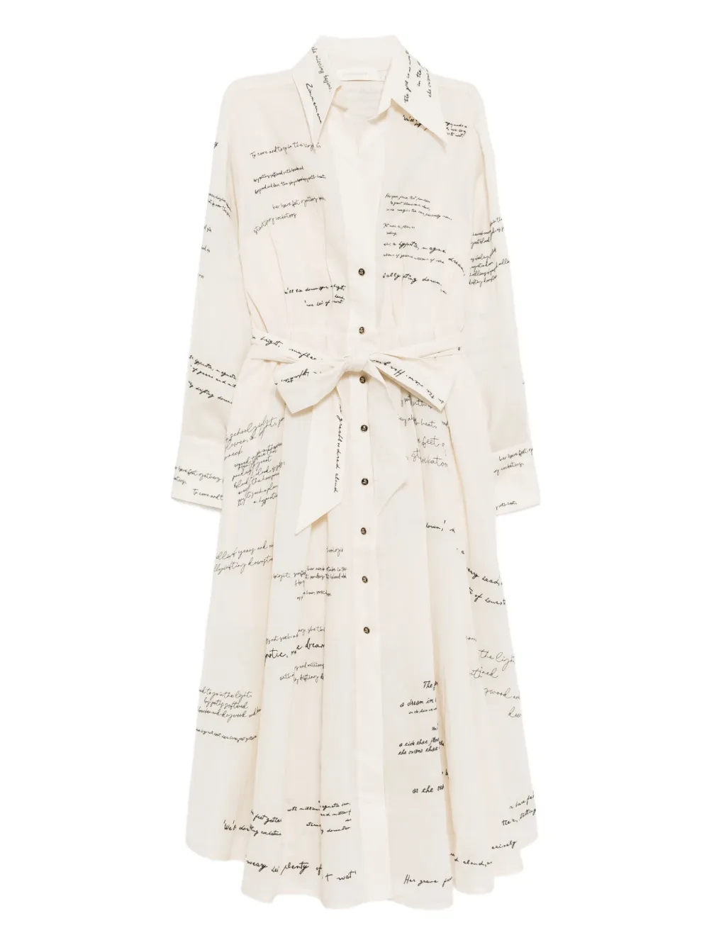 ZIMMERMANN Dream shirt dress - Neutrals