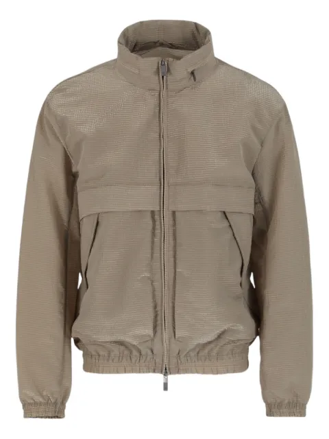 Armani Exchange textured zip jacket