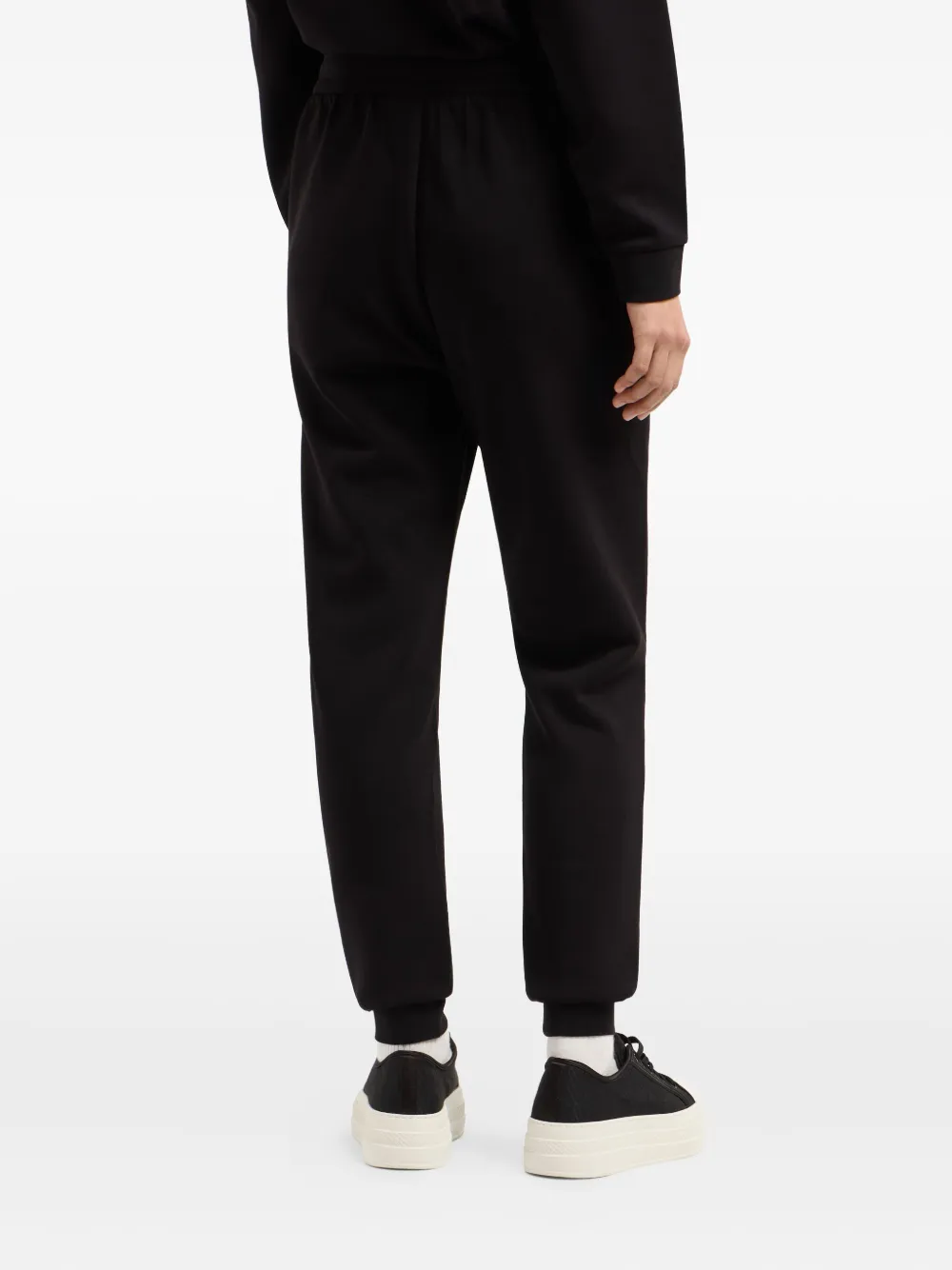 Armani Exchange Logo-detail Track Pants In Black