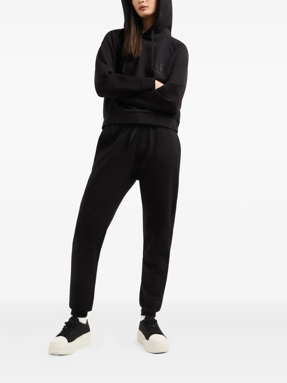 Armani Exchange Trainingsbroek met logo-detail - Zwart