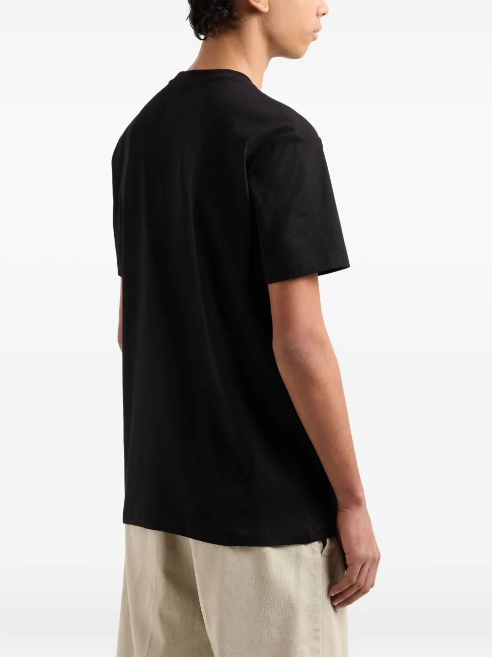 Armani Exchange T-shirt met logoprint Zwart