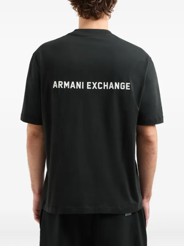 Armani Exchange logo-print T-shirt Black FARFETCH BE