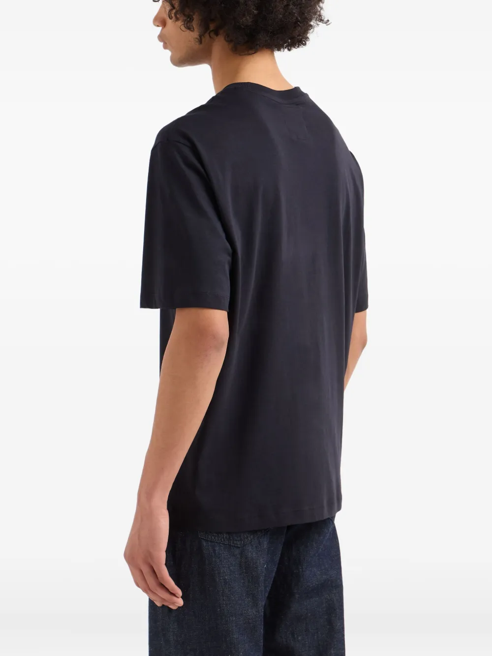 Armani Exchange T-shirt met opgestikte zak en logoprint Zwart