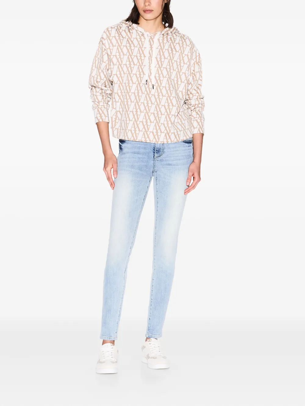 Armani Exchange light-wash skinny jeans - Blauw