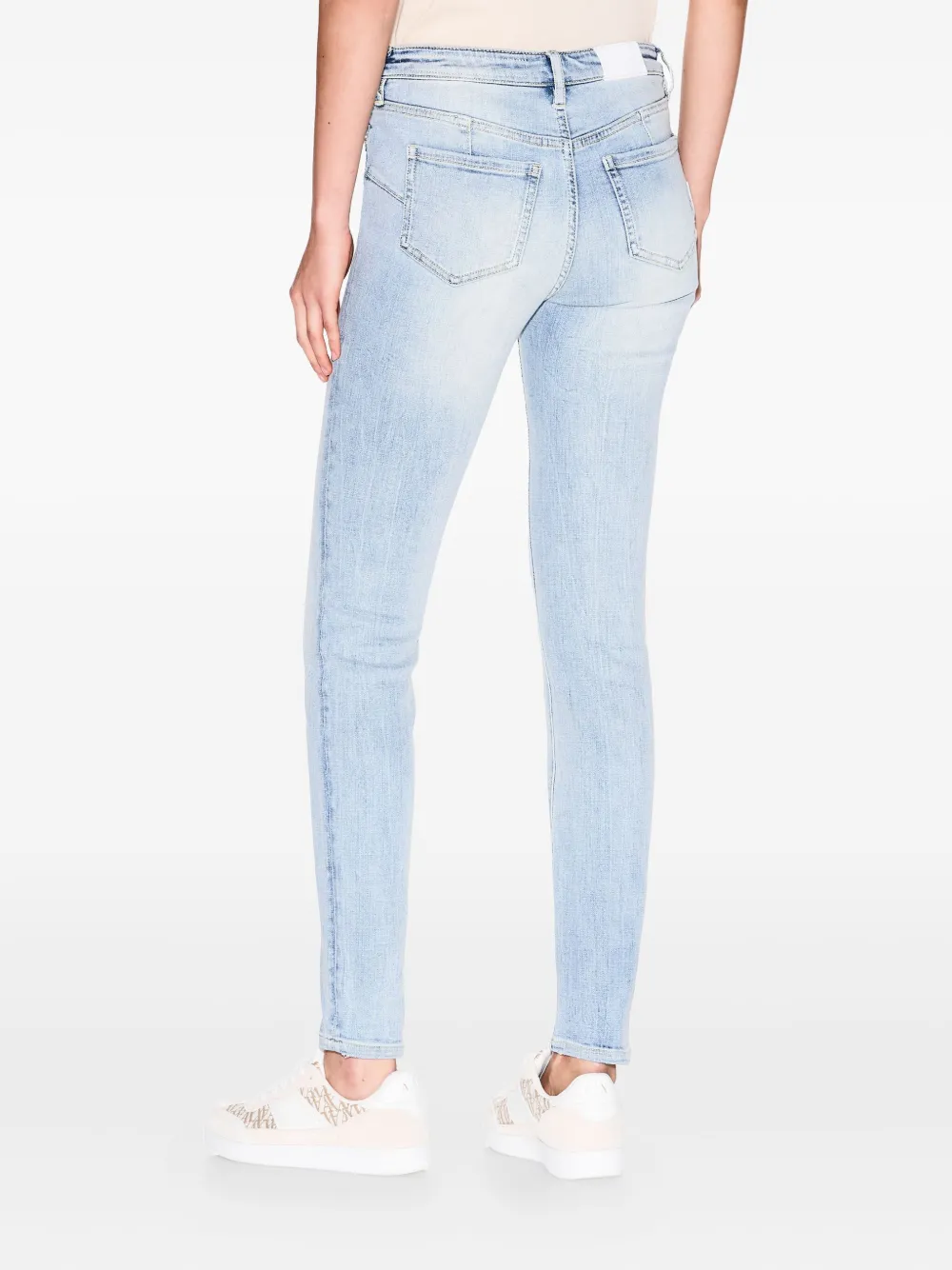 Armani Exchange Light-wash Skinny Jeans In Blue