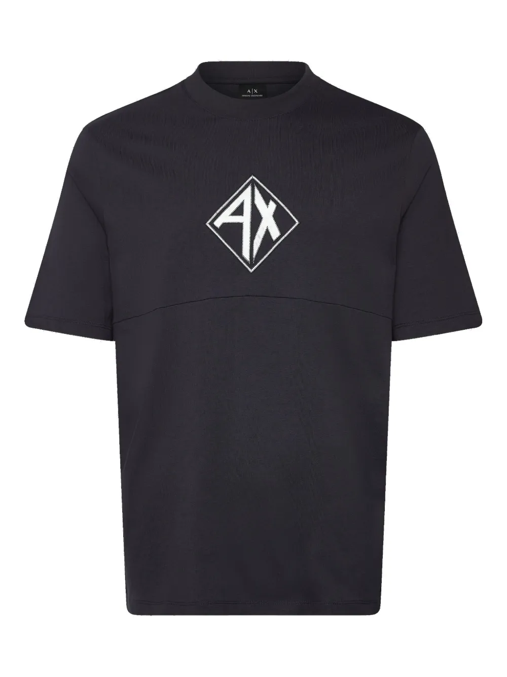 Armani Exchange Logo-print Cotton T-shirt In Black