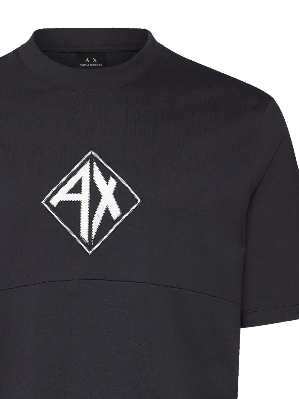 Armani Exchange logo-print cotton T-shirt - Blauw