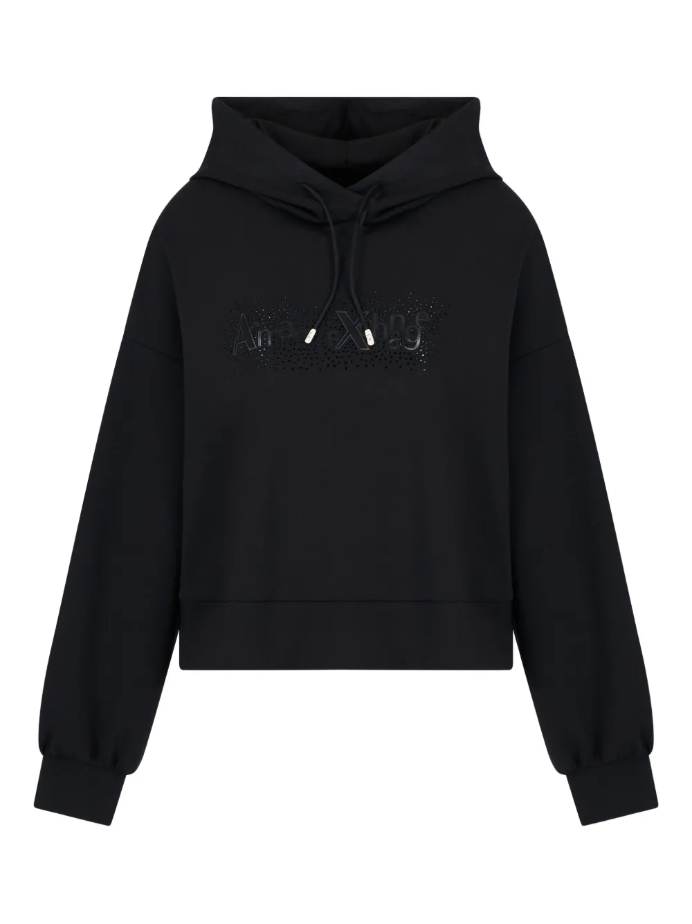 Armani Exchange crystal-embellished hoodie | Black | Image 1