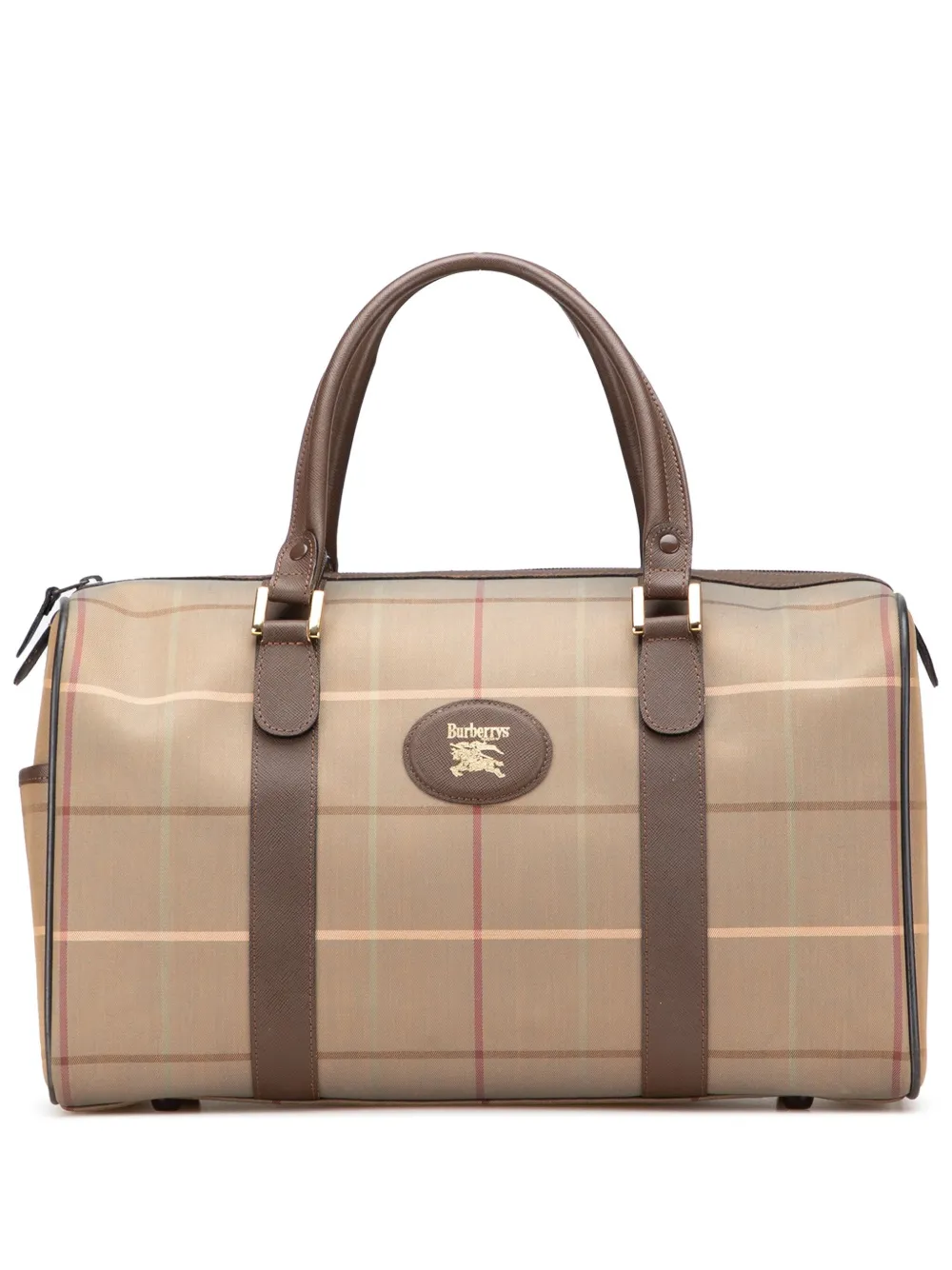 20th Century Vintage Check Canvas boston bag