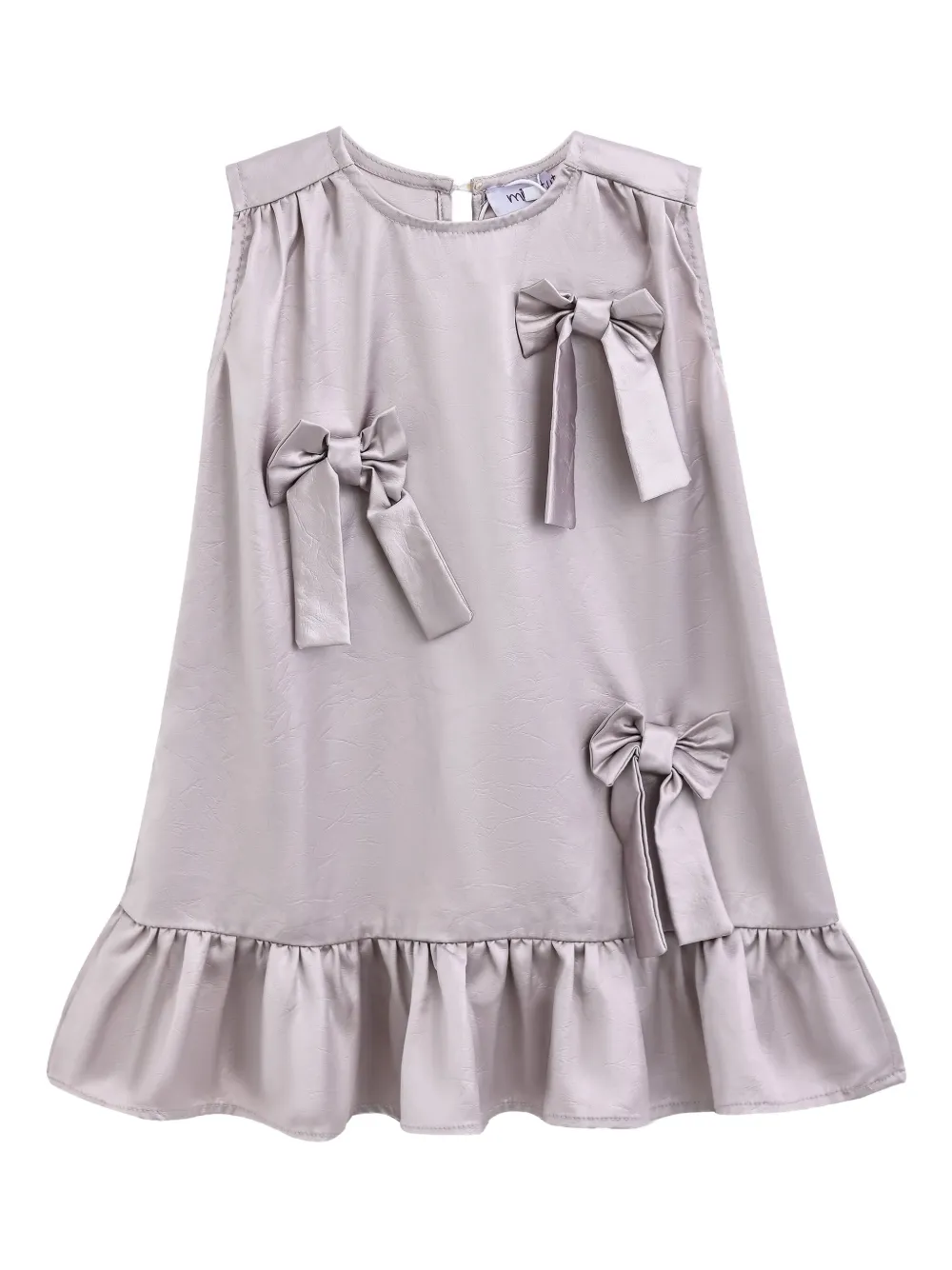 Mimi Tutu Sofia bow-embellished ruffled dress - パープル Mimi Tutu Sofia bow-embellished ruffled dress - パープル