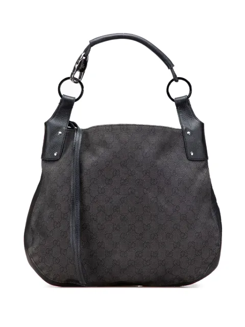 Gucci Pre-Owned 2016-2025 Large GG Denim hobo bag
