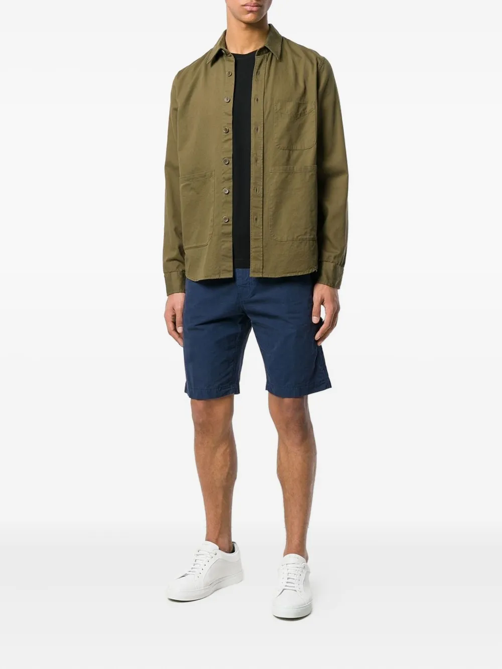 ASPESI crew neck pocket T-shirt Zwart