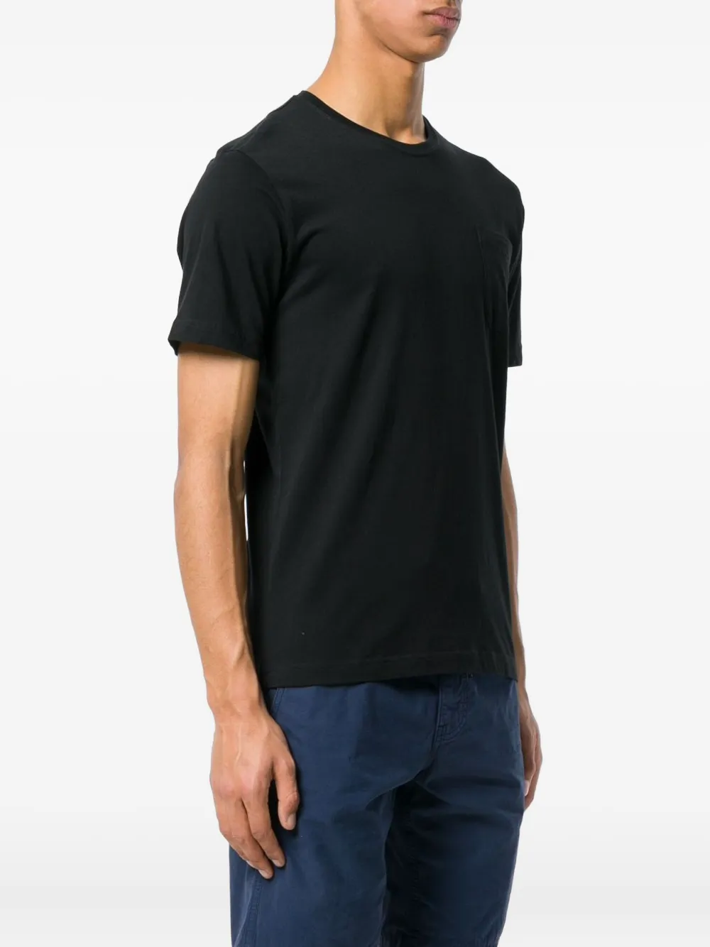 ASPESI crew neck pocket T-shirt Zwart