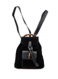 Gucci Pre-Owned 2000-2015 Suede Bamboo backpack - Black