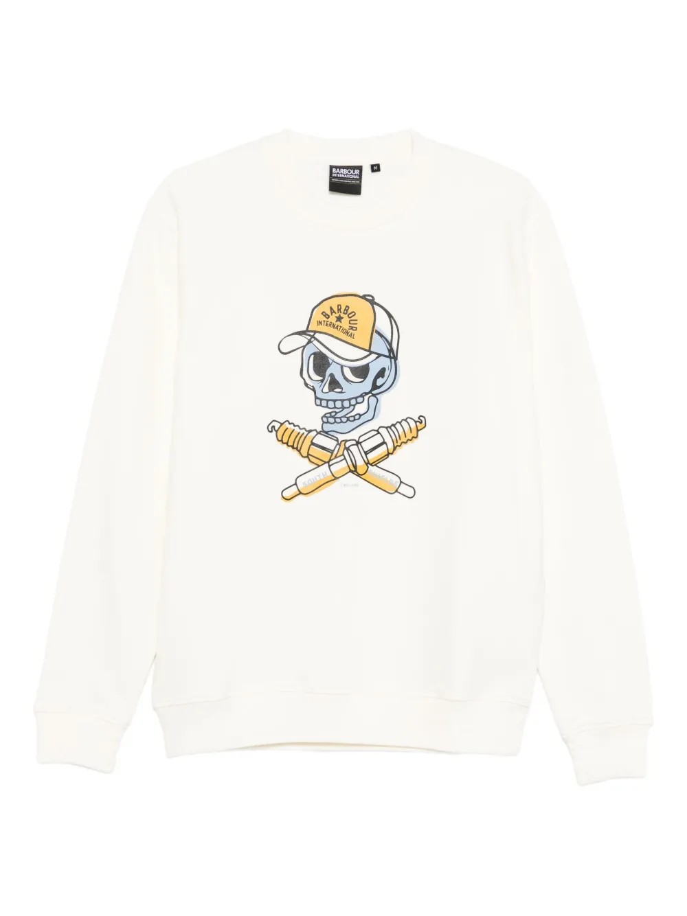 Barbour International sudadera con estampado gráfico | blanco | Image 1