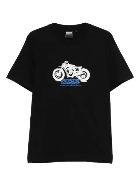 Barbour International motorcycle-print T-shirt