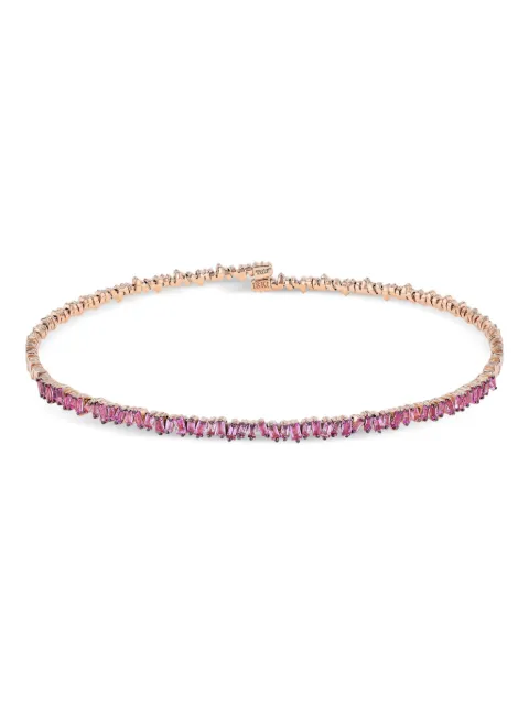 Suzanne Kalan 18K rose gold pink sapphire choker