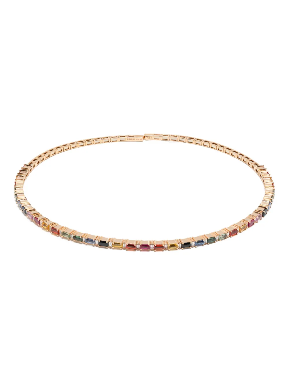 Suzanne Kalan 18kt Rainbow Gelbgold-choker Mit Saphir In Gold