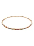 Suzanne Kalan 18K yellow gold rainbow sapphire choker