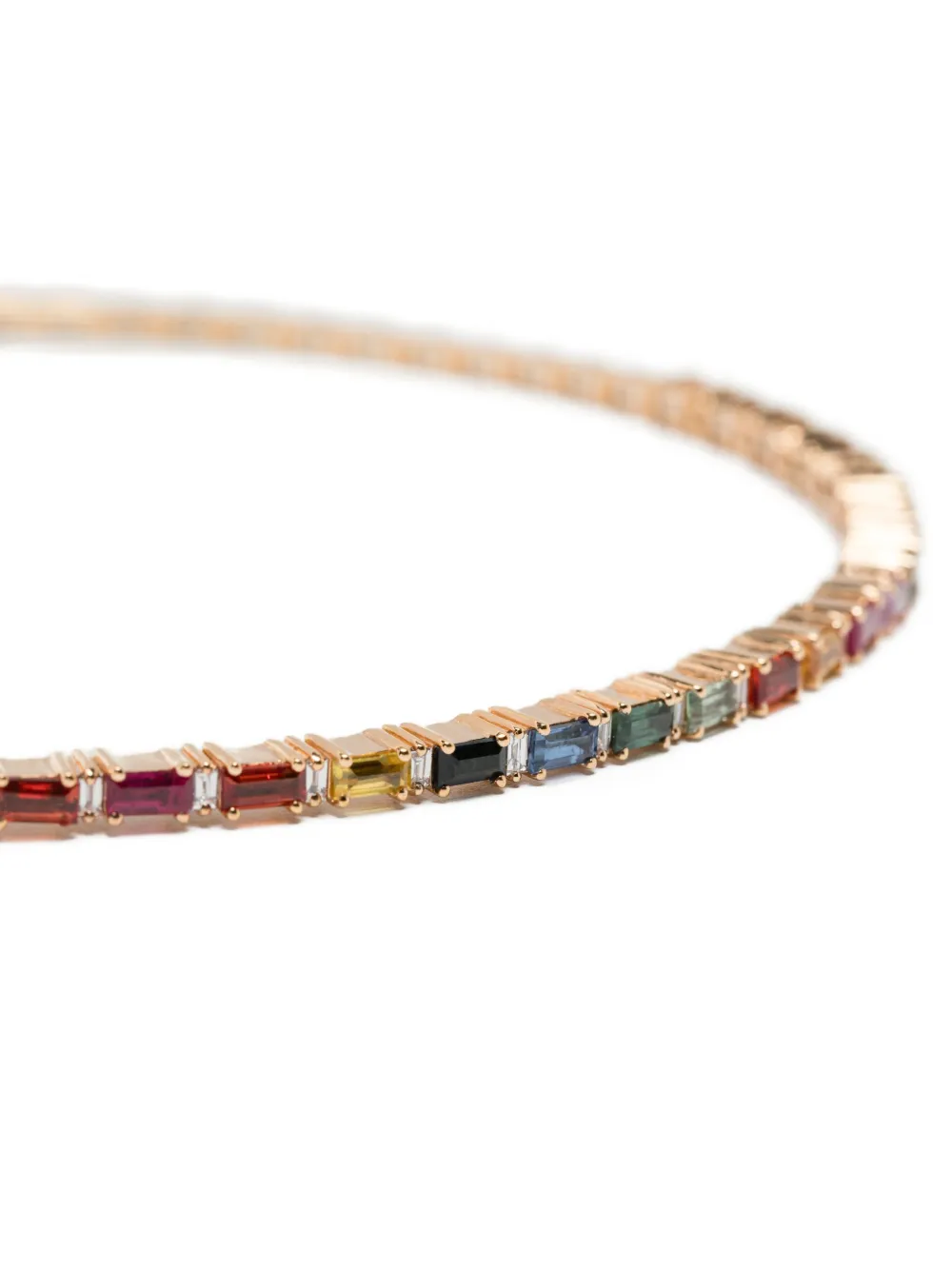 Suzanne Kalan 18kt Rainbow Gelbgold-choker Mit Saphir In Gold