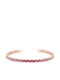 Suzanne Kalan 18K rose gold multi-stone bangle