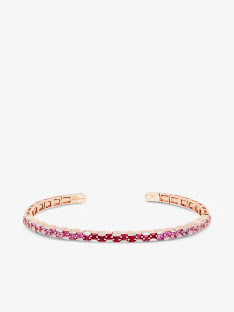 Suzanne Kalan 18CT rose gold multi-stone bangle