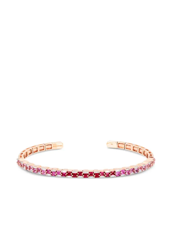 Suzanne Kalan 18CT Rose Gold Multi-stone Bangle