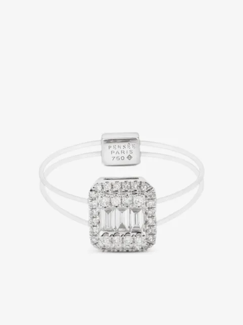 Persée bague en or blanc 18ct ornée de diamants