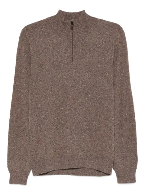 Canali half-zip wool sweater