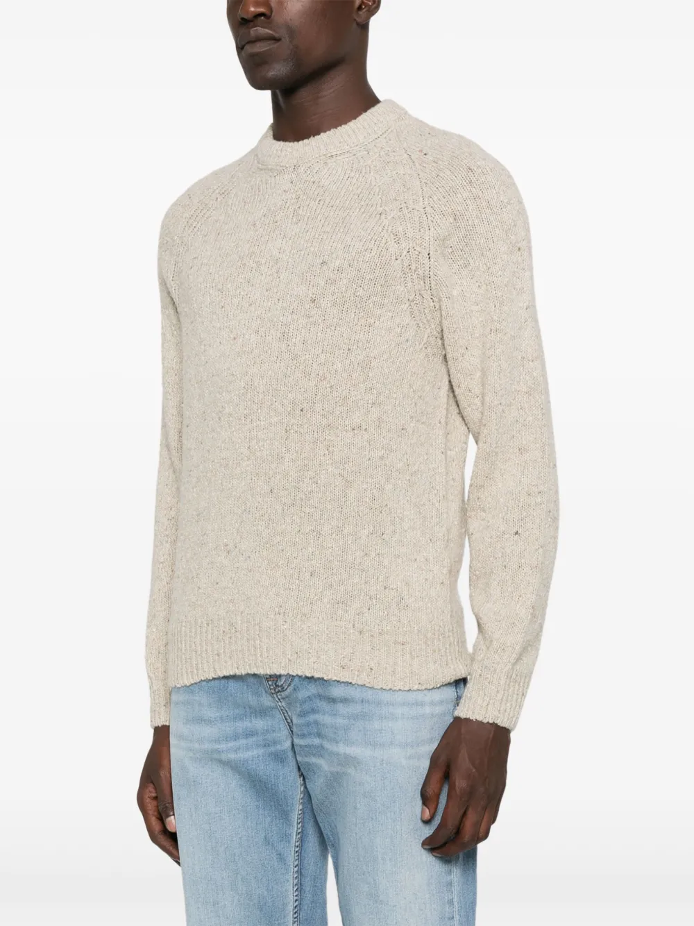 Speckled Crew-Neck Sweater