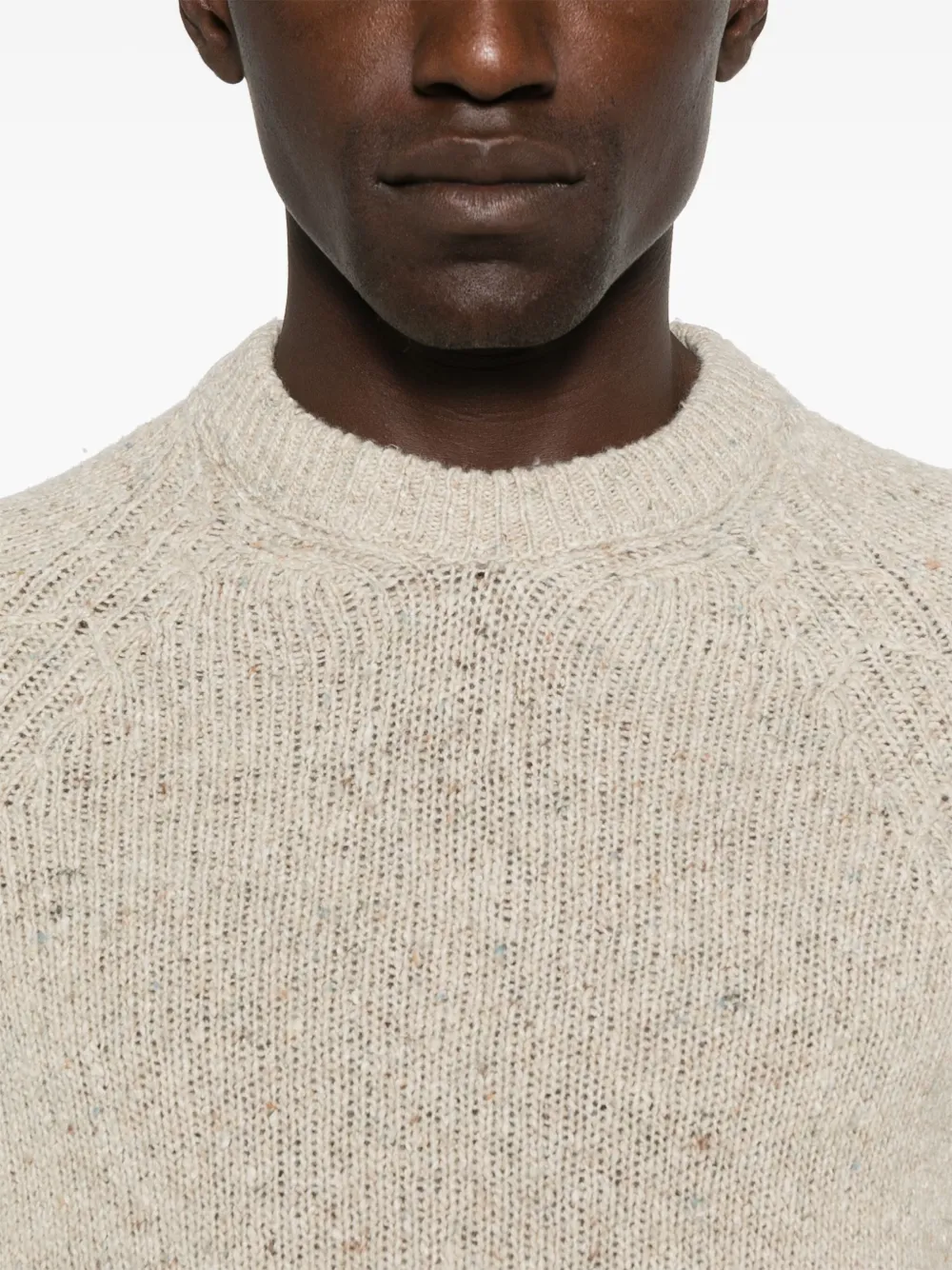 Speckled Crew-Neck Sweater