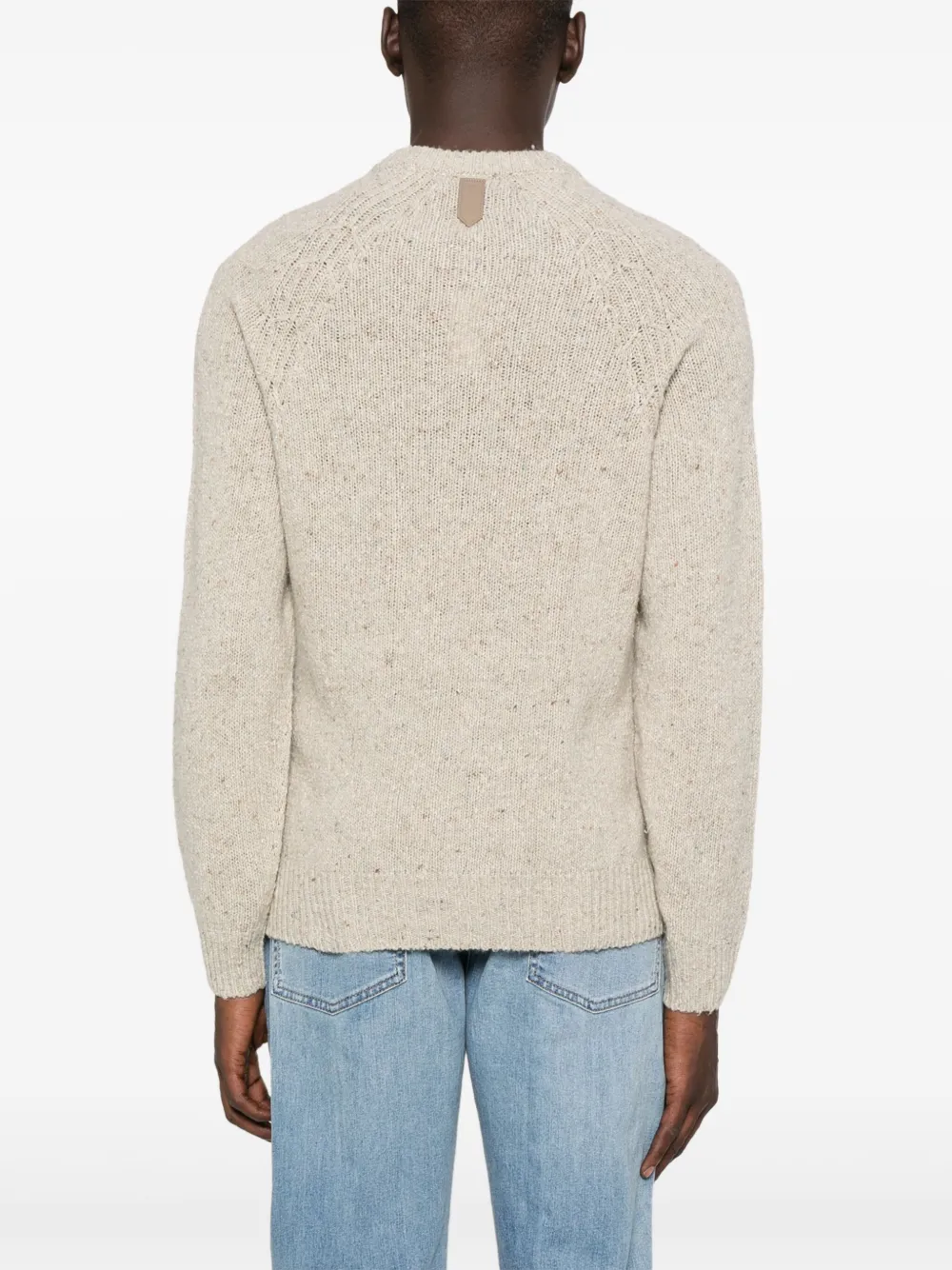 Speckled Crew-Neck Sweater