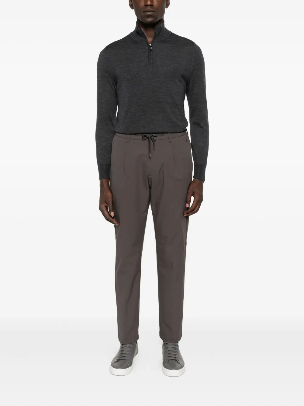 Herno Broek met trekkoord - Grijs
