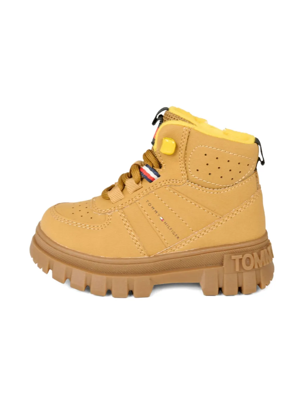 Tommy Hilfiger Junior lace-up chunky boots Brown