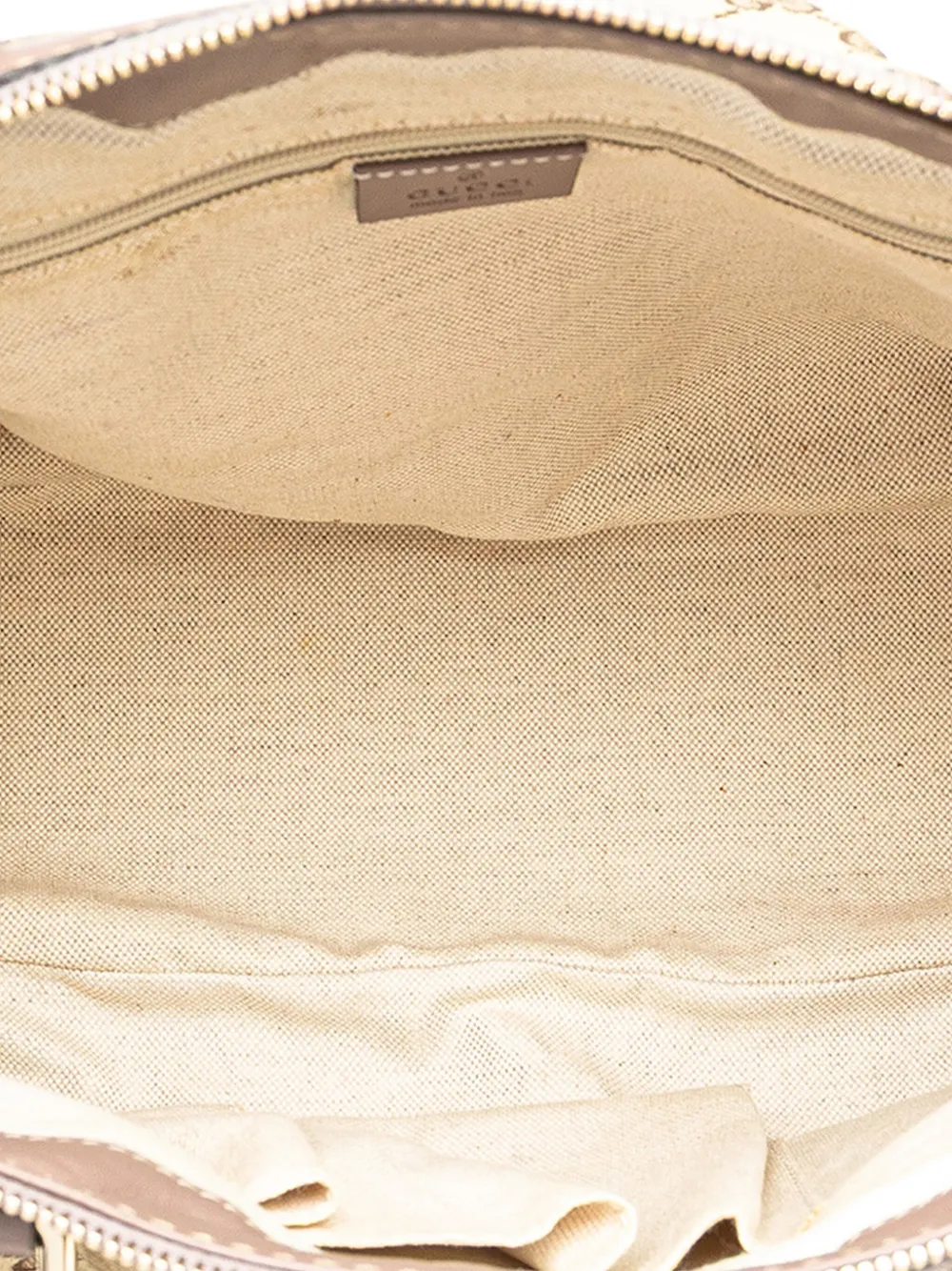 Pre-owned Gucci 2000-2015 Gg Canvas Sukey Satchel In Brown